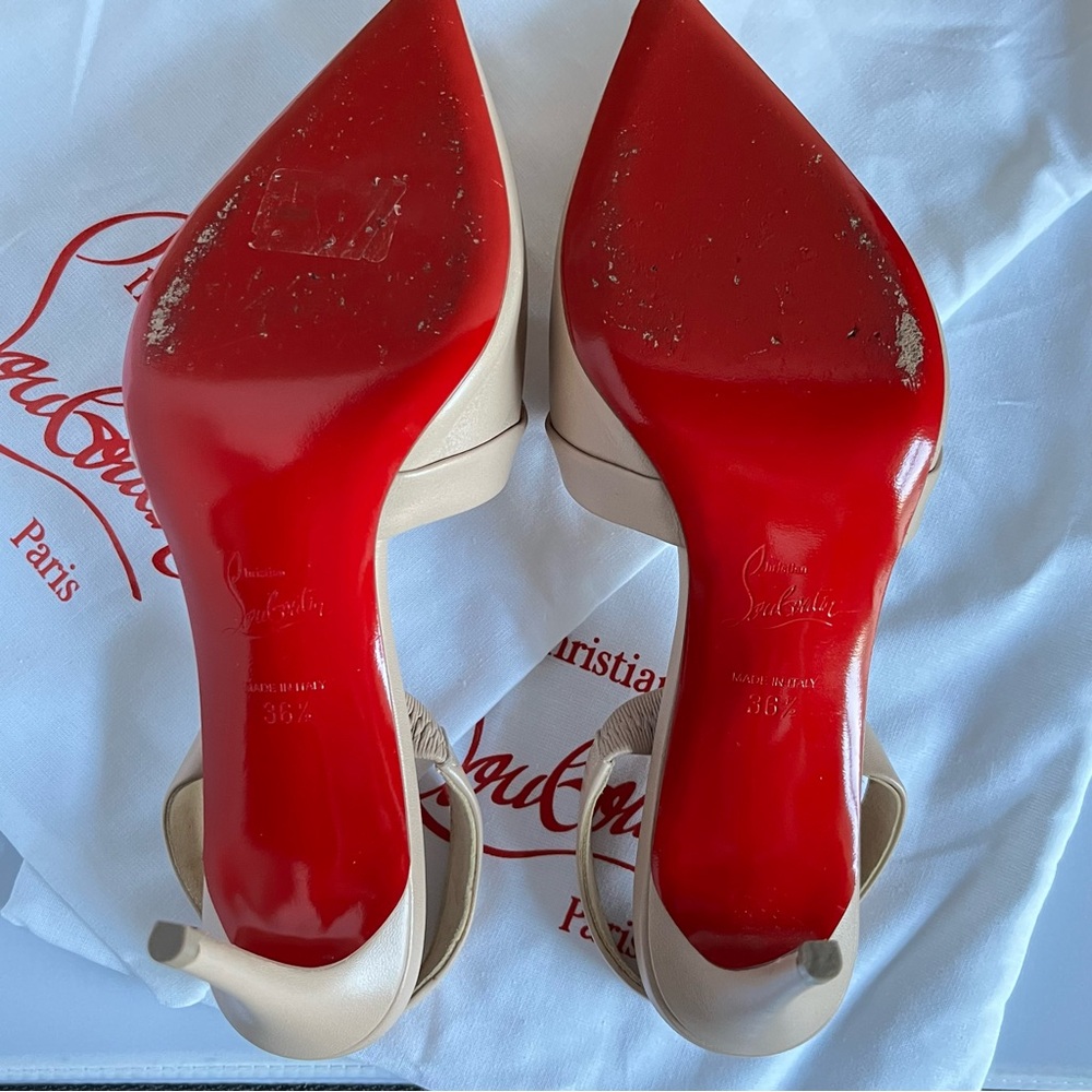 Christian Louboutin Actina 85 Nappa Slingback Pump - Picture 5 of 16